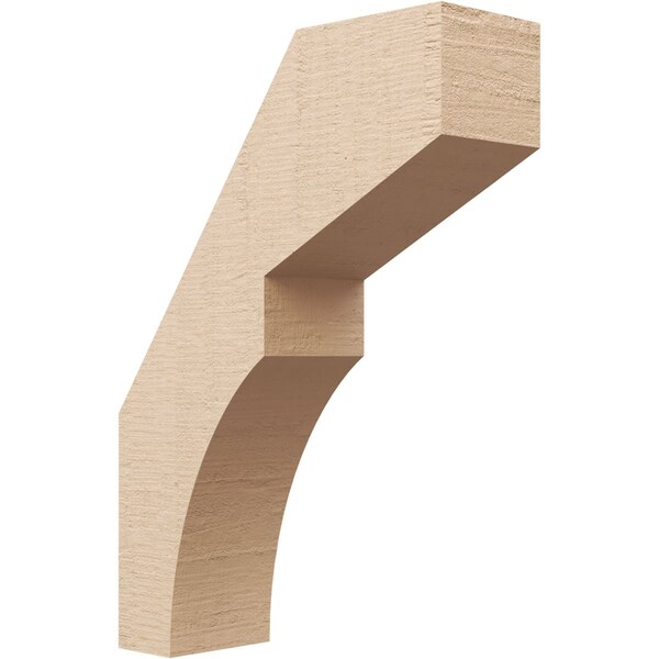 Ekena Millwork 5-inch W x 16-inch D x 22-inch H Monterey Rough Cedar Woodgrain TimberThane Knee Brace, Primed BRCUR05X16X22MONRCPR - main